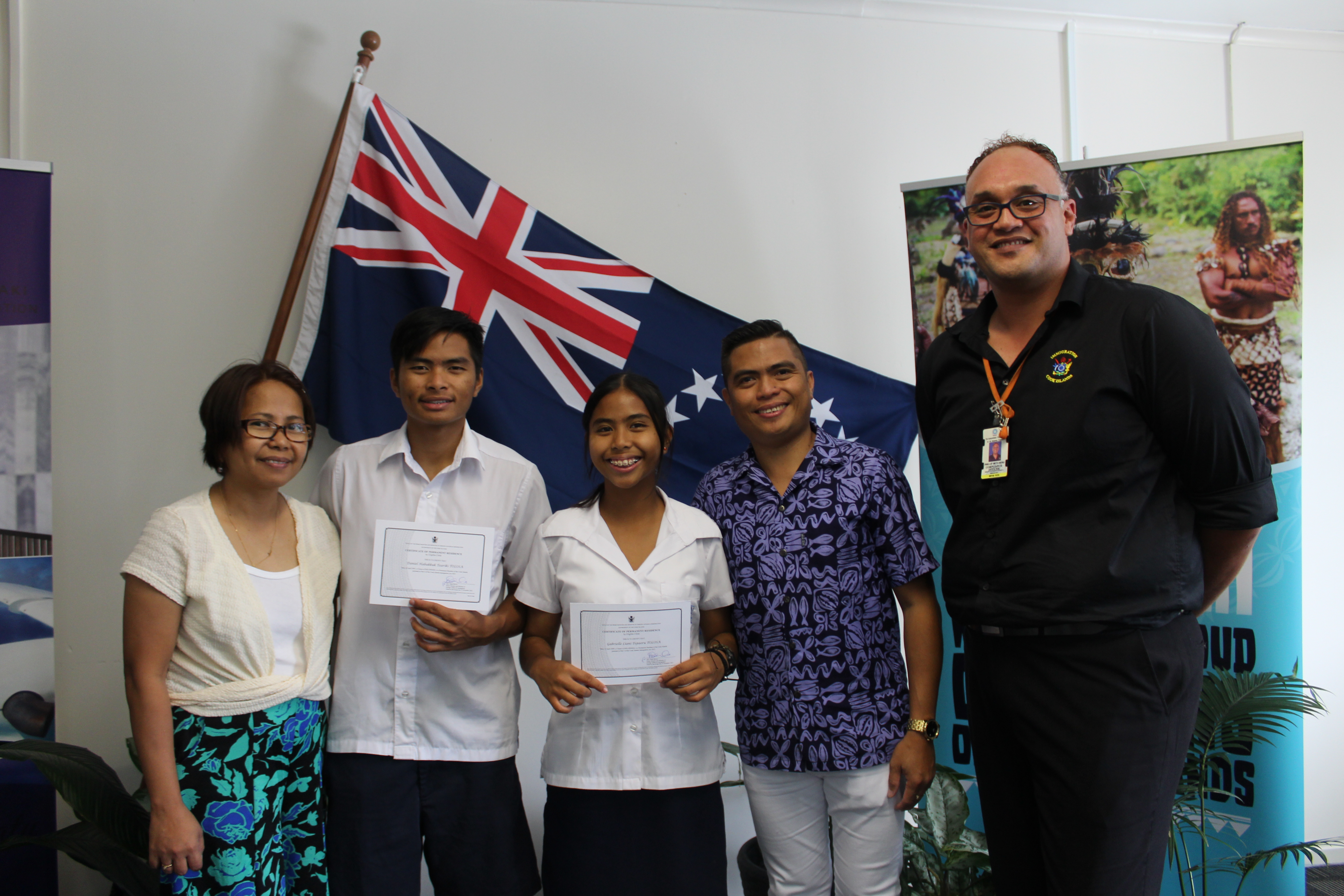 Eligible Children Awarded Cook Island Permanent Residency