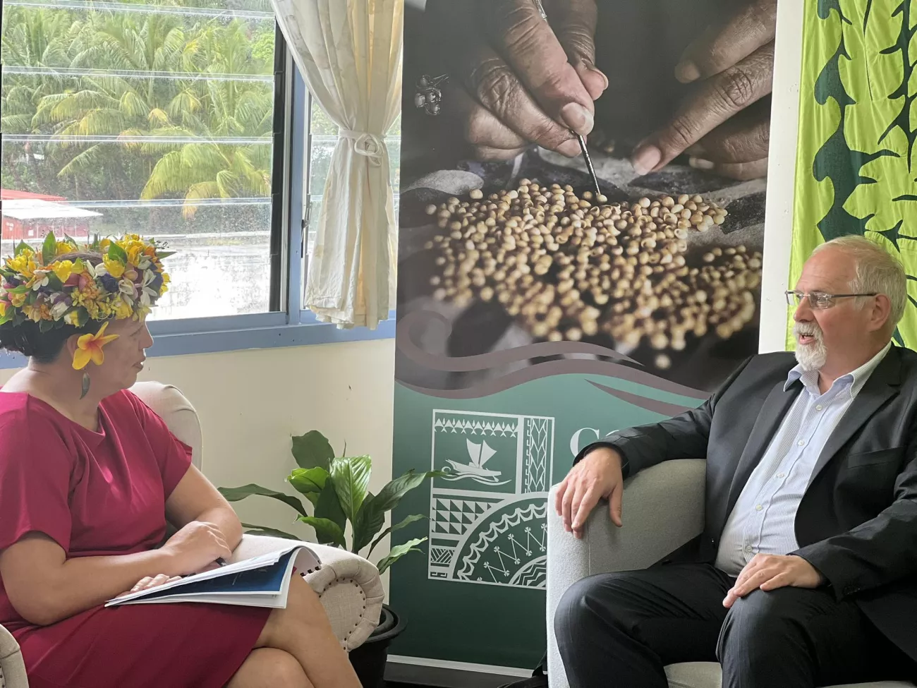 The Ministry of Foreign Affairs and Immigration hosted a visit by the first Hungarian Ambassador to be accredited to the Cook Islands Dr. Zsolt Gabor Hetesy this week.