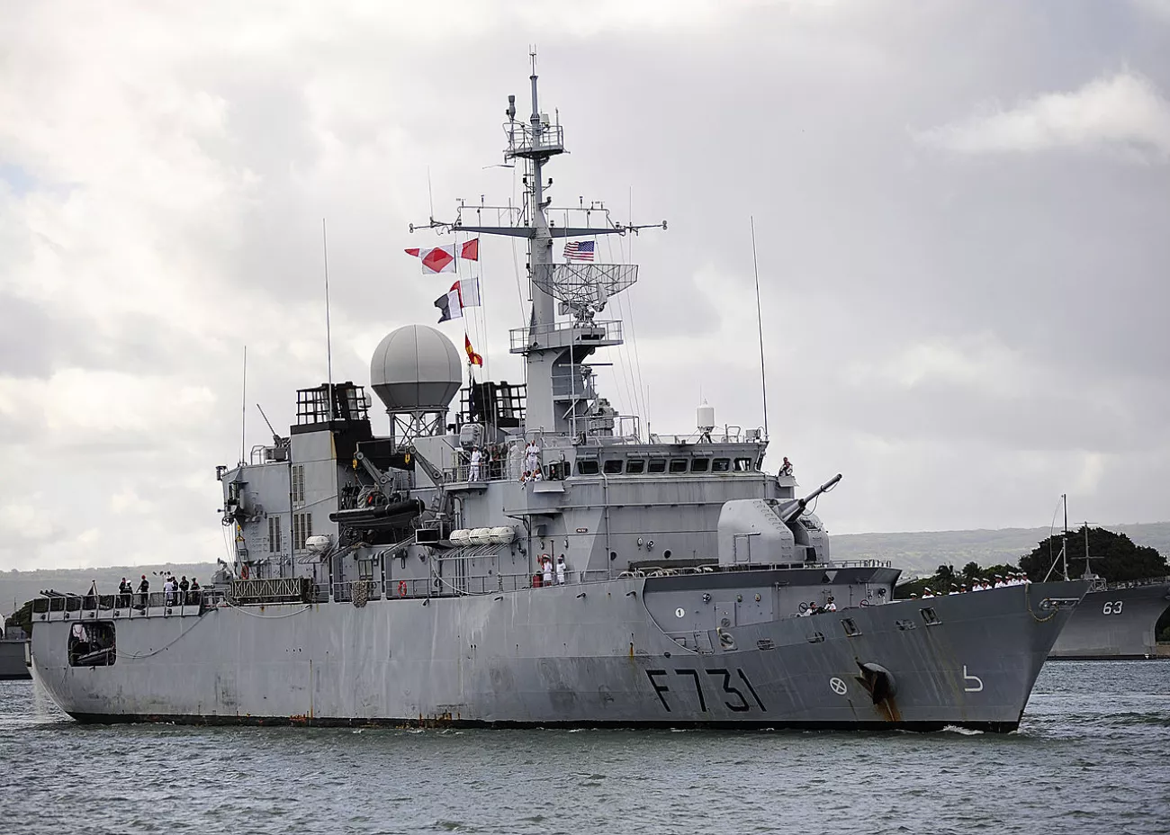 French Navy Frigate PRAIRIAL Visits Rarotonga