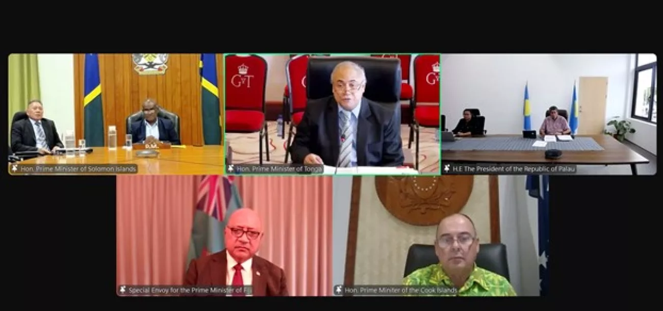 Cook Islands participate in Pacific Forum Troika Leaders discussions 