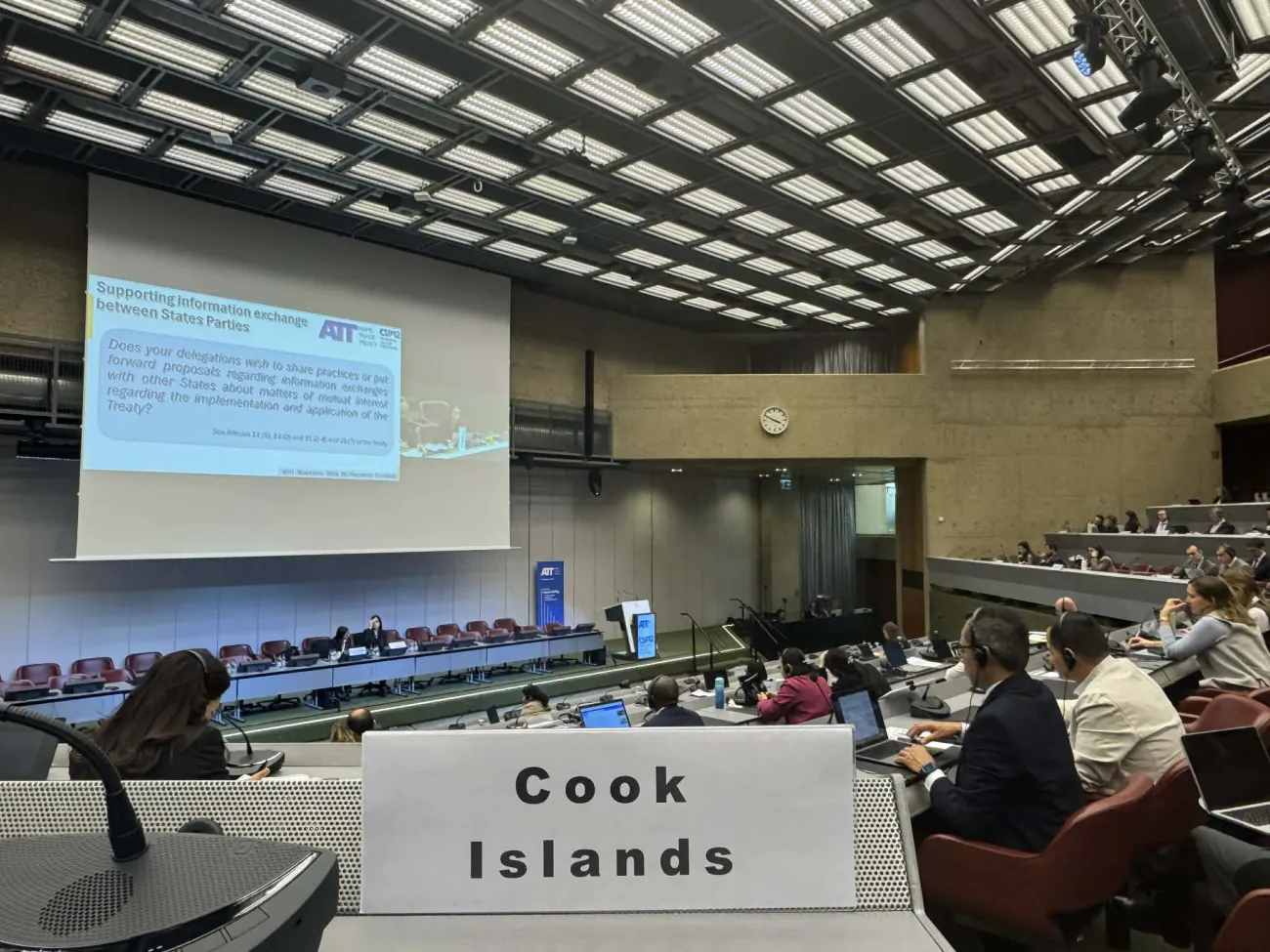 Cook Islands Participate in Arms Trade Treaty Working Group Meeting