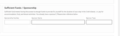 sponsorship field