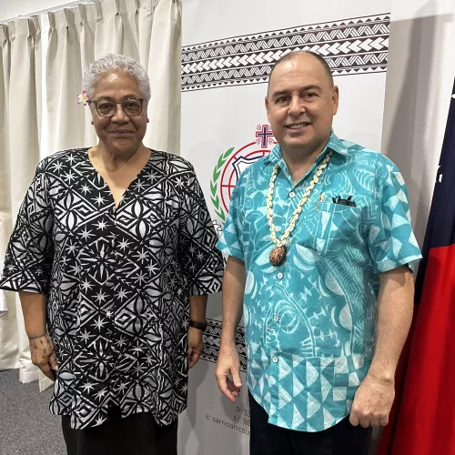 Prime Minister Mark Brown meets with Samoa Prime Minister in Fiji ahead of Forum Foreign Ministers Meeting 