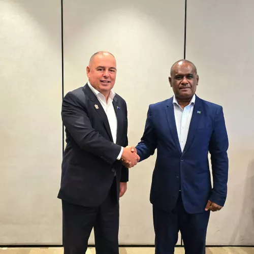 Cook Islands and Solomon Islands discuss bilateral and regional cooperation as Solomon Islands comes into Forum Chair role  