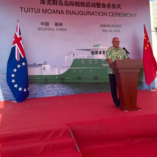 MV Tuitui Moana Commissioned, Strengthening Lifeline Shipping Across the Pa Enua
